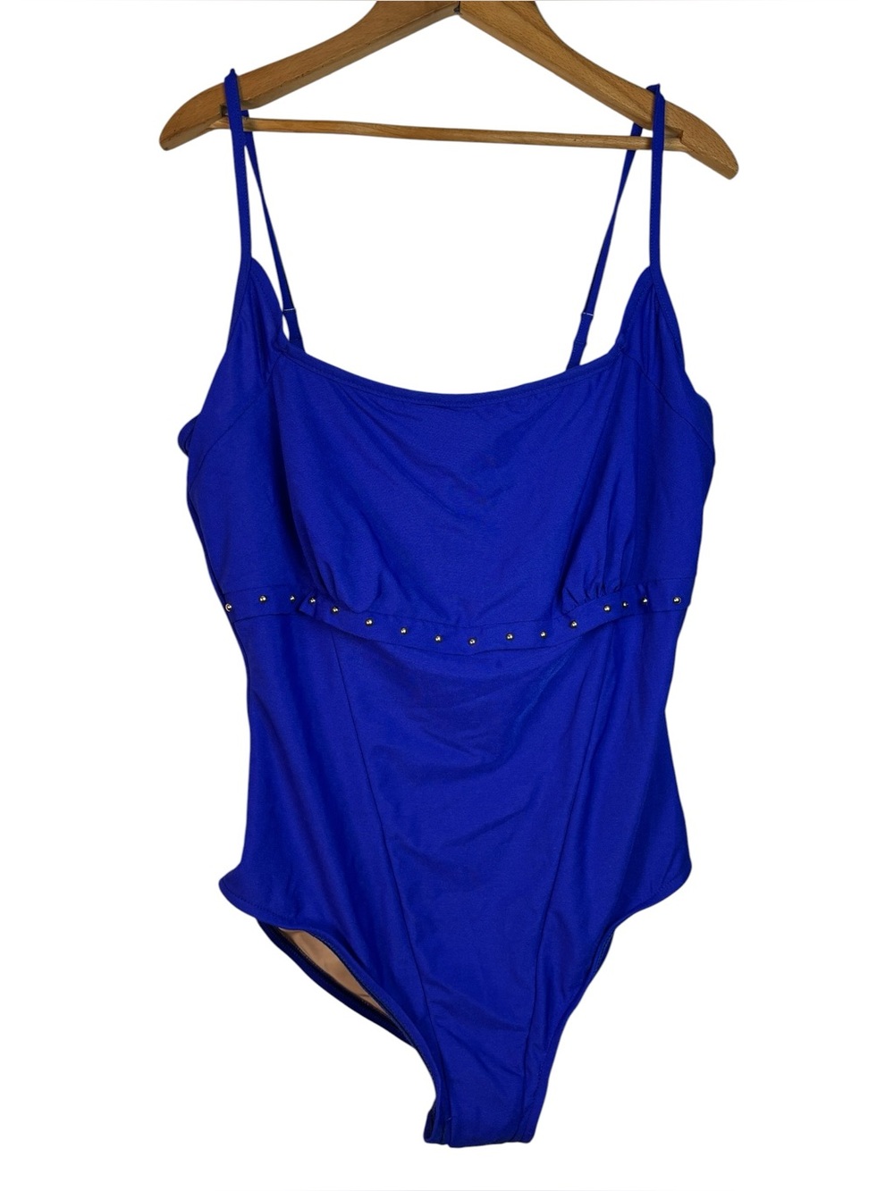 Vintage Carol‎ Wior Blue Studded One Piece Swimsuit